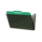 deflect-o DocuPocket Stackable Wall Pocket, Plastic, Letter, 13 x 4 x 7, Smoke DEF73202