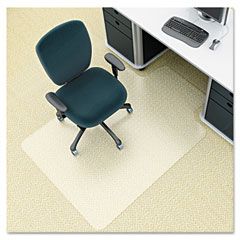 deflect-o Environmat PET Studded Chair Mat, 45w x 53l, Clear DEFCM1K232PET