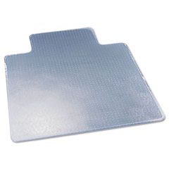 deflect-o ExecuMat Studded Beveled Chair Mat, High Pile Carpet, 45w x 53l, Clear DEFCM17233