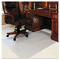 deflect-o ExecuMat Studded Beveled Chair Mat, High Pile Carpet, 45w x 53l, Clear DEFCM17233