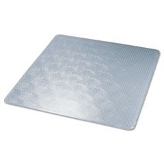 deflect-o ExecuMat Studded Beveled Chair Mat, High Pile Carpet, 60w x 60l, Clear DEFCM17743