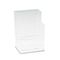 deflect-o Extra-Deep Flat Back Display, 2 Compartments, 4-1/2w x 3-3/4d x 7h, Clear DEF77201