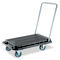 deflect-o Heavy-Duty Platform Cart, 500lb Capacity, 20-9/10w x 32-5/8d x 9h, Black DEFCRT550004
