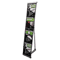 deflect-o Mesh Floor Stand, 4 Compartments, 10w x 14-1/2d x 54h, Black DEF780172