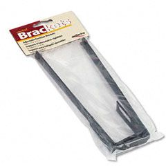 deflect-o Metal Partition Brackets, 1/2 x 7 1/8, Black, 2/Pack DEF391204