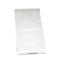 deflect-o Multi Compartment DocuHolder, 4 Compartments, 6-1/2w x 6-1/4d x 10h, Clear DEF77901