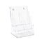 deflect-o Multi Compartment DocuHolder, 6 Compartments, 9w x 7-1/2d x 13-3/4h, Clear DEF77401