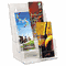 deflect-o Multi Compartment DocuHolder, 6 Compartments, 9w x 7-1/2d x 13-3/4h, Clear DEF77401