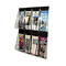 deflect-o Multi-Pocket Wall-Mount Literature Systems, 18-1/4w x 2-7/8d x 23-1/2h, Clear/BL DEF56201