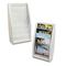 deflect-o Multi-Tiered Desktop/Wall-Mount Literature Holders, 10-3/8w x 5d x 19-3/4h, Gray DEF52009