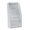 deflect-o Multi-Tiered Desktop/Wall-Mount Literature Holders, 10-3/8w x 5d x 19-3/4h, Gray DEF52009