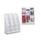 deflect-o Multi-Tiered Desktop/Wall-Mount Literature Holders, 15-3/4w x 5d x 19-3/4h, Gray DEF52809