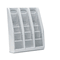 deflect-o Multi-Tiered Desktop/Wall-Mount Literature Holders, 15-3/4w x 5d x 19-3/4h, Gray DEF52809