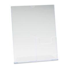 deflect-o Superior Image Sign Holder w/Pocket, 8-1/2w x 11h, Clear DEF590501