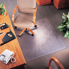deflect-o SuperMat Studded Beveled Mat for Medium Pile Carpet, 36w x 48h, Clear DEFCM14113