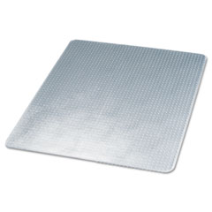 deflect-o SuperMat Studded Beveled Mat for Medium Pile Carpet, 45w x 53h, Clear DEFCM14243