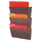 deflect-o Unbreakable Docupocket Single Pocket Wall File, Legal, Smoke DEF64302