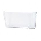 deflect-o Unbreakable Docupocket Single Pocket Wall File, Letter, Clear DEF63201