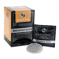Distant Lands Coffee Coffee Pods, Breakfast Blend, Single Cup, 14/Box JAV30220