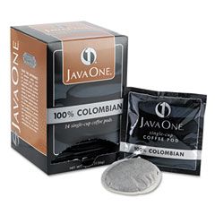 Distant Lands Coffee Coffee Pods, Colombian Supremo, Single Cup, 14/Box JAV30200