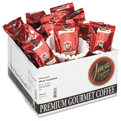 Distant Lands Coffee Coffee Portion Packs, 1-1/2 oz Packs, Colombian Decaf JAV302142