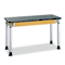 Diversified Woodcrafts Adjustable-Height Table, Rectangular, 60w x 24d x 27h, Black DVWP8601K