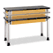 Diversified Woodcrafts Adjustable-Height Table, Rectangular, 60w x 24d x 27h, Black DVWP8601K