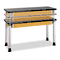 Diversified Woodcrafts Adjustable-Height Table, Rectangular, 60w x 24d x 27h, Black DVWP8602K