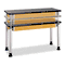 Diversified Woodcrafts Adjustable-Height Table, Rectangular, 72w x 24d x 27h, Black DVWP8301K