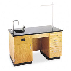 Diversified Woodcrafts Instructor's Desk, 60w x 30d x 36h, Black DVW1216K