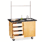 Diversified Woodcrafts Mobile Demonstration Table, Rectangular, 48w x 28d x 36h, Black DVW4222K