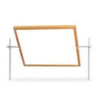 Diversified Woodcrafts Optional Mirror/Markerboard for Mobile Tables, 27-3/4w x 20-3/4h, Oak Frame DVW4001K
