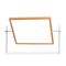 Diversified Woodcrafts Optional Mirror/Markerboard for Mobile Tables, 27-3/4w x 20-3/4h, Oak Frame DVW4001K