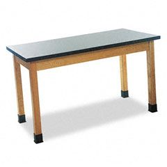 Diversified Woodcrafts Science Table, Rectangular, 48w x 24d x 30h, Black DVWP7101K30N