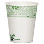 Dixie EcoSmart Hot Cups, Paper w/PLA Lining, Viridian, 10 oz., 1000/Carton DXE2340PLA