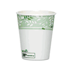 Dixie EcoSmart Hot Cups, Paper w/PLA Lining, Viridian, 10 oz., 50/Pack DXE2340PLAPK