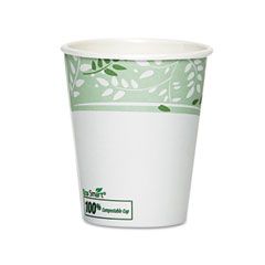 Dixie EcoSmart Hot Cups, Paper w/PLA Lining, Viridian, 10 oz., 50/Pack DXE2340PLAPK