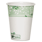 Dixie EcoSmart Hot Cups, Paper w/PLA Lining, Viridian, 12 oz., 1000/Carton DXE2342PLA