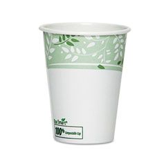Dixie EcoSmart Hot Cups, Paper w/PLA Lining, Viridian, 12 oz., 50/Pack DXE2342PLAPK
