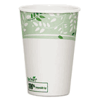 Dixie EcoSmart Hot Cups, Paper w/PLA Lining, Viridian, 16 oz., 1000/Carton DXE2346PLA