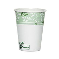 Dixie EcoSmart Hot Cups, Paper w/PLA Lining, Viridian, 8 oz., 50/Pack DXE2338PLAPK