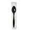 Dixie Individually Wrapped Teaspoons, Plastic, Black 1000/Carton DXETH53C7