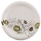 Dixie Pathways Paper Plates, 5.875", Green/Burgundy, 125 per Pack DXEUX6PATHPK