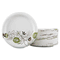 Dixie Pathways Paper Plates, 6.875", WiseSize, Green/Burgundy, 125 per Pack DXEUX7WSPK