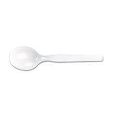 Dixie Plastic Cutlery, Heavy Mediumweight Soup Spoon, 100 Pieces/Box DXESM207