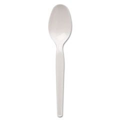 Dixie Plastic Cutlery, Heavy Mediumweight Spoons, White, 1000/Carton DXETM217