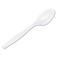 Dixie Plastic Cutlery, Heavyweight Teaspoons, White, 1000/Carton DXETH217