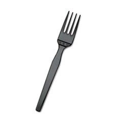 Dixie SmartStock Plastic Cutlery Refill, Forks, Black, 24 Packs of 40, 960/Carton DXESSF51