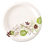 Dixie Ultra Pathways Heavyweight Oval Platters, 8 1/2 x 11, Green/Burgundy, 500/Carton DXESX11PLPATH