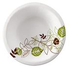 Dixie Ultra Pathways Heavyweight Paper Bowls, 12 oz., Green/Burgundy, 1000/Carton DXESX12PATH